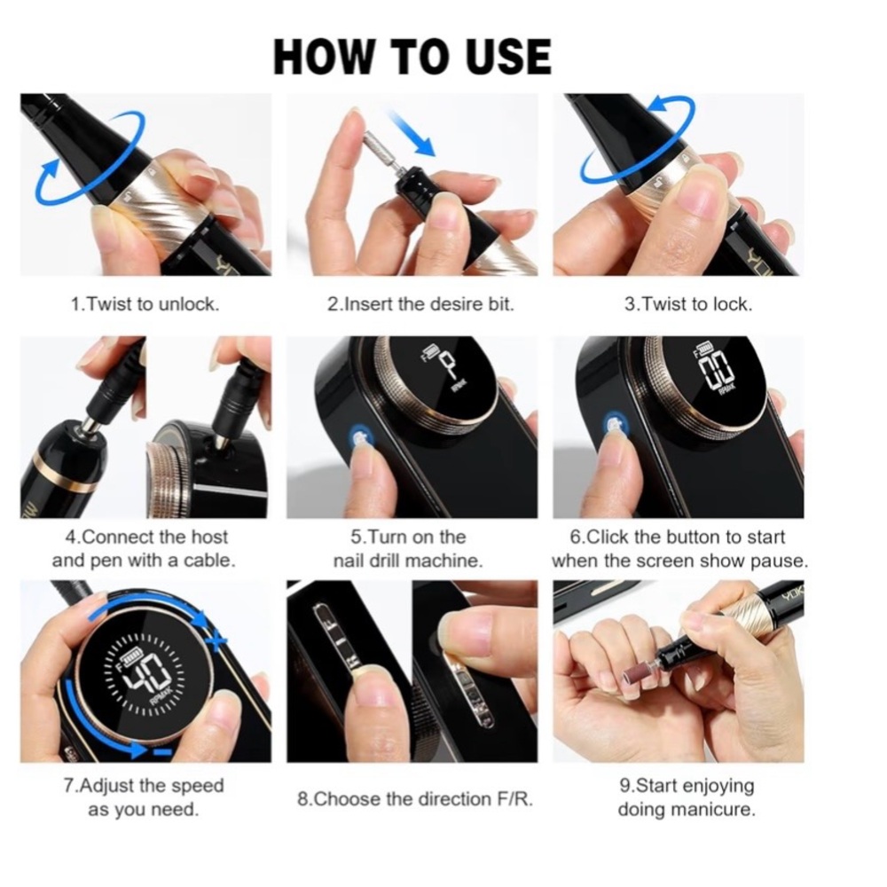 Yokefellow Electric Nail Drill YK-N301 - Picture 4 of 8